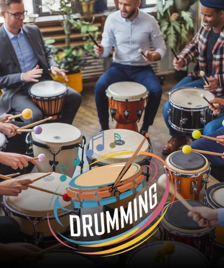 Indoor Team Building EN 20 Drumming